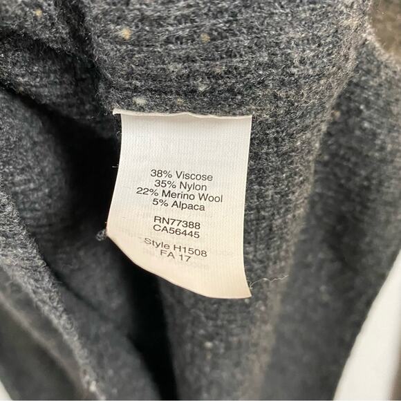 Madewell Donegal Northroad Gray Long Sleeve Pullover Sweater Size Extra Small - Picture 5 of 9
